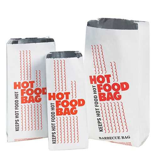 Are plastic bags free with hot food?