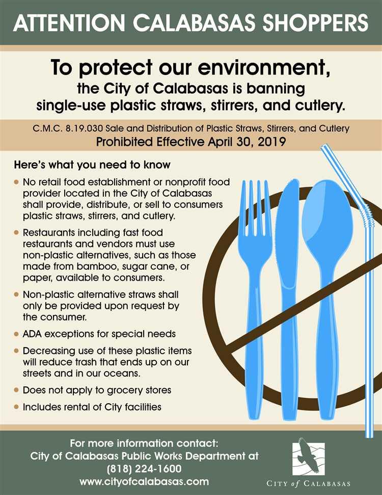 California plastic utensil law