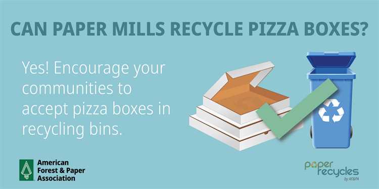 Can pizza boxes be recycled?