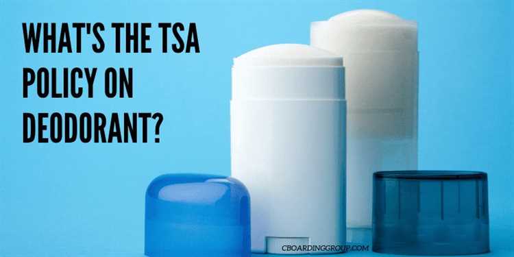 Importance of deodorant for travelers