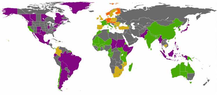 Find out the number of countries that have taken action