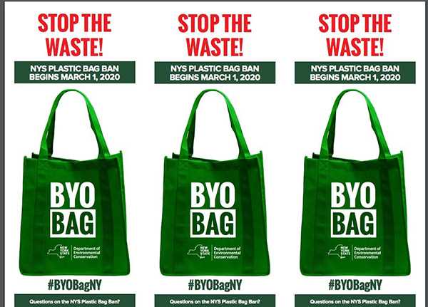 Is NY banning paper bags?