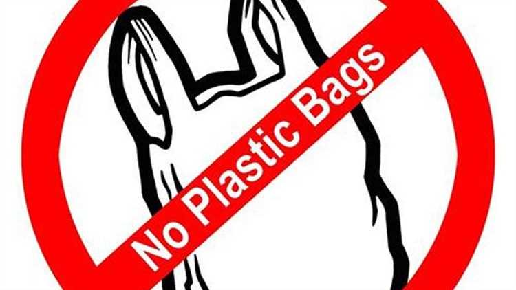 Plastic bag ban sign