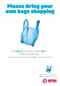 What is 10p bag charge?