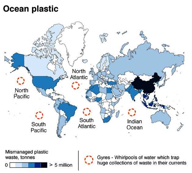 Which country banned plastic first?