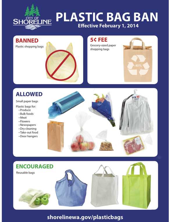 Which plastic bags are allowed?