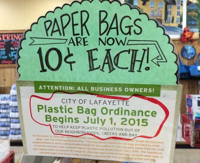 Why are stores charging for paper bags?